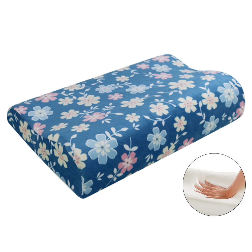 blue4 1 шт. 50x30 см подушка из пены с эффектом памяти волоконные подушки с медленным отскоком массажер ортопедическая латексная подушка для шеи шейный уход за здоровьем 5 цветов - Цвет: blue4