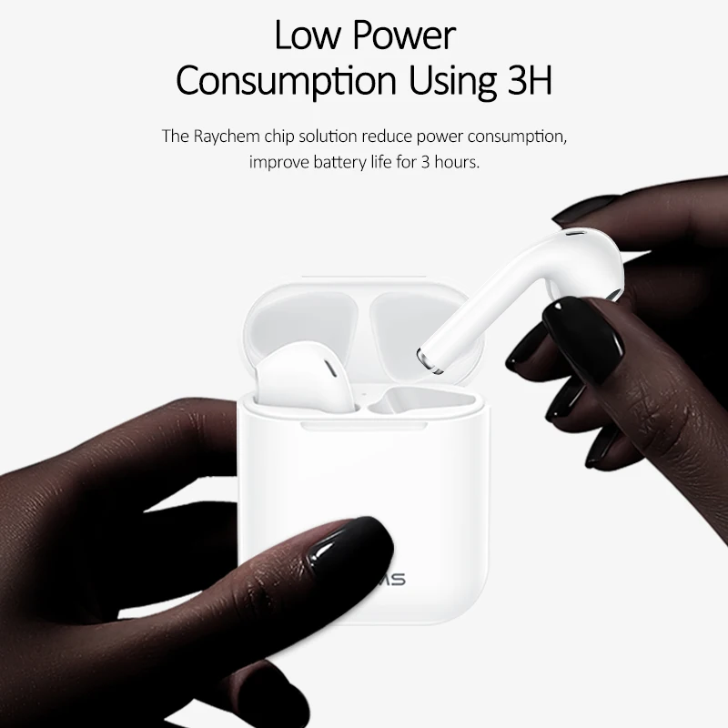 Беспроводные Bluetooth наушники UASMS TWS для iphone 11 pro max Samsung Xiaomi стереогарнитура 5 0 ios