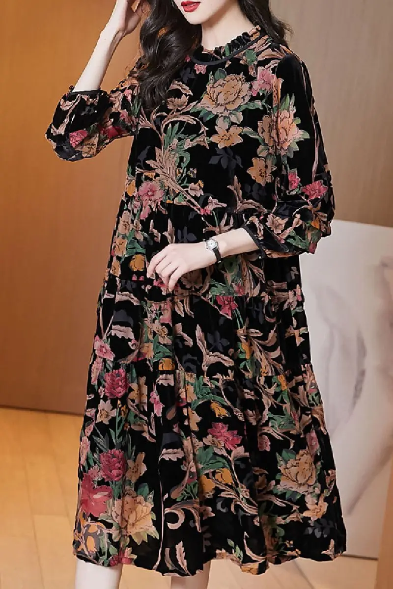 

COIGARSAM 3XL Plus Size Women dress New Spring Dresses 6035