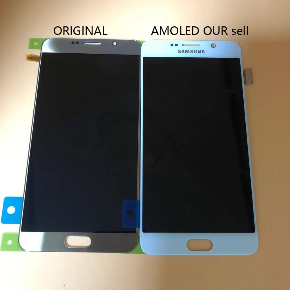 Оригинальный 5 7 Super AMoled ЖК экран с рамкой для Samsung Note N9200 N920F N920A N920T N920C N920V N920W8