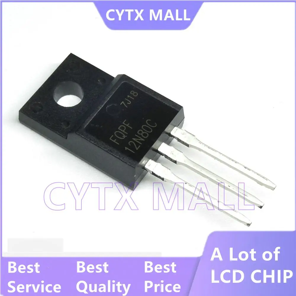 Новый оригинальный 10 шт./лот FQPF12N80C FQPF12N80 12N80 TO-220F | Электронные компоненты и