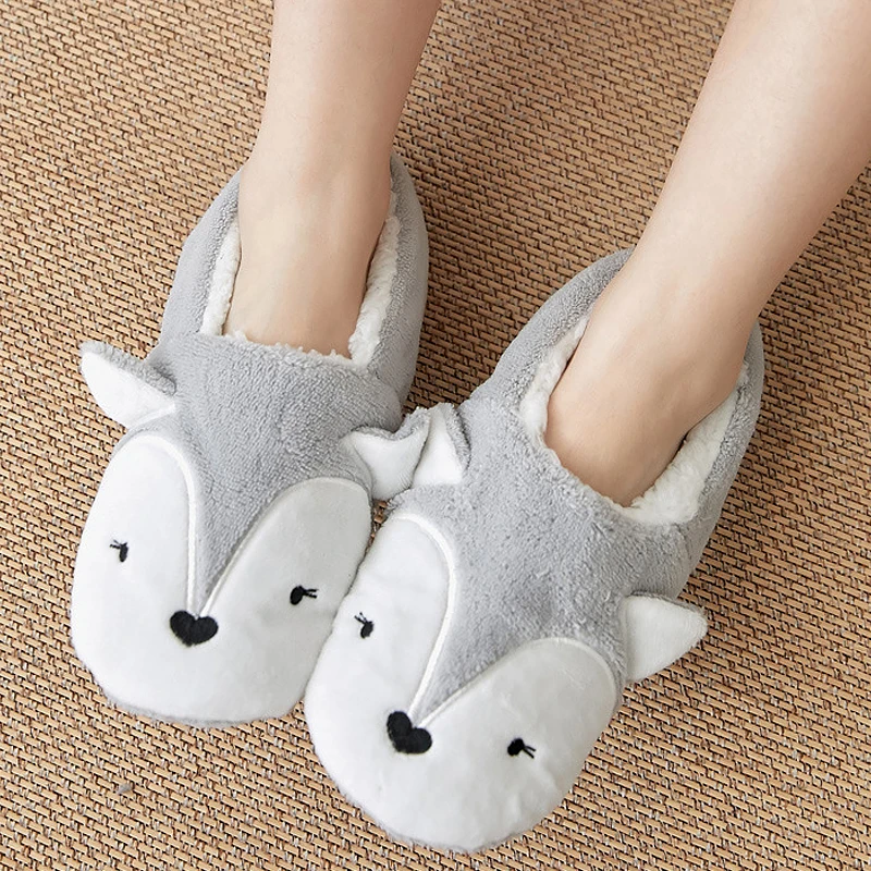 

Fur Slippers Women Short Plush Winter Slippers Cartoon Bedroom Slippers Cute Soft Slippers Cozy Indoor Slippers Warm Woman Shoes