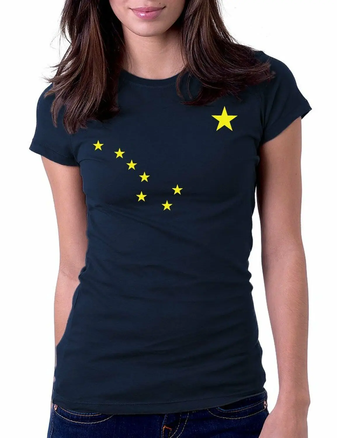 Alaska State Flag Big Dipper nent Local Navy Футболка женская футболка|Футболки| |