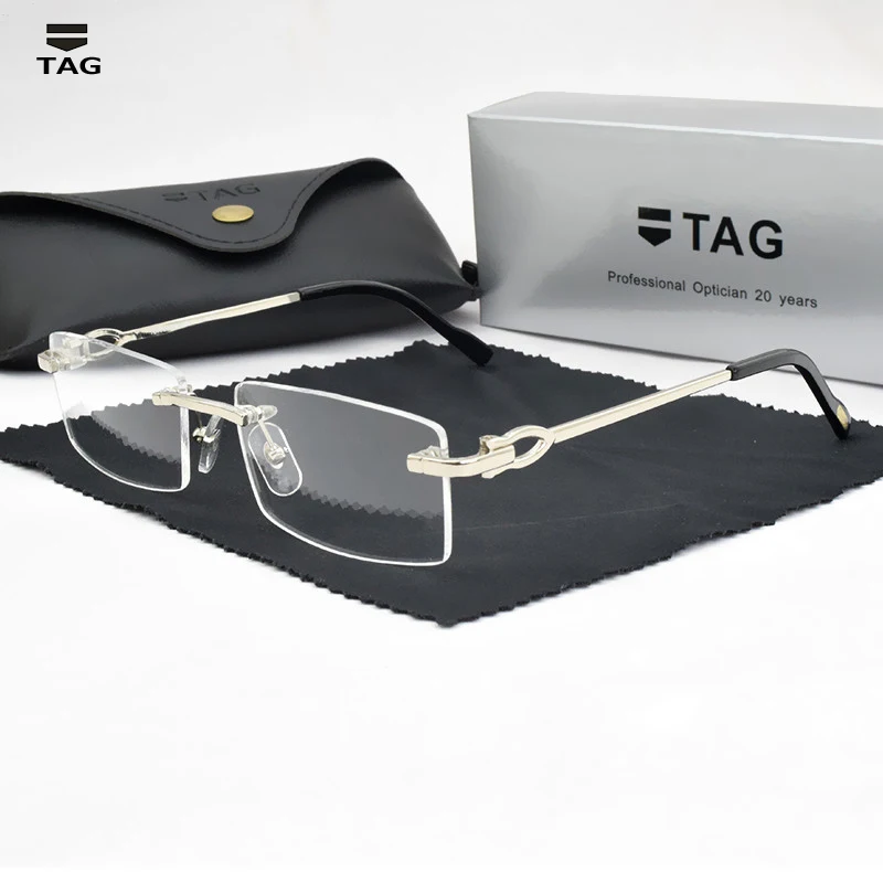 Оправа для очков без оправы женские очки рандомные Брендовые компьютерные по