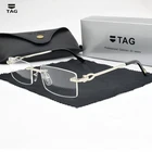 Оправа для очков без оправы женские очки рандомные очки Брендовые компьютерные оправы для очков по рецепту для мужчин