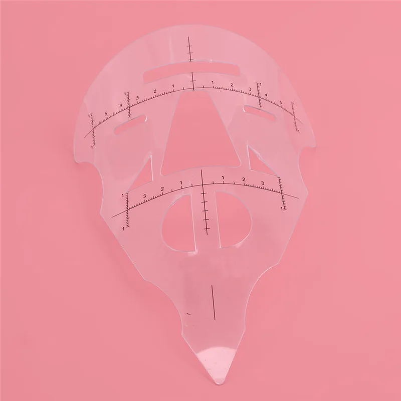 New Pro Makeup Mask Ruler Practice For Tattoo Starter Template Permanent Supplies Lip Design Shaping Stencil Tool 5 PCS/Set | Красота и