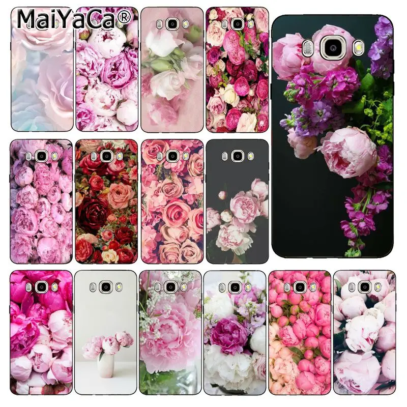 MaiYaCa Цветок Пион Розовый красивый Свежий чехол для телефона Samsung Galaxy J7 J6 J8 J4 J4Plus DUO