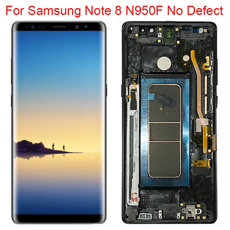 Оригинальный ЖК дисплей Note 8 для Samsung Galaxy с рамкой 6 3 дюйма Super AMOLED Note8 N950F N950U