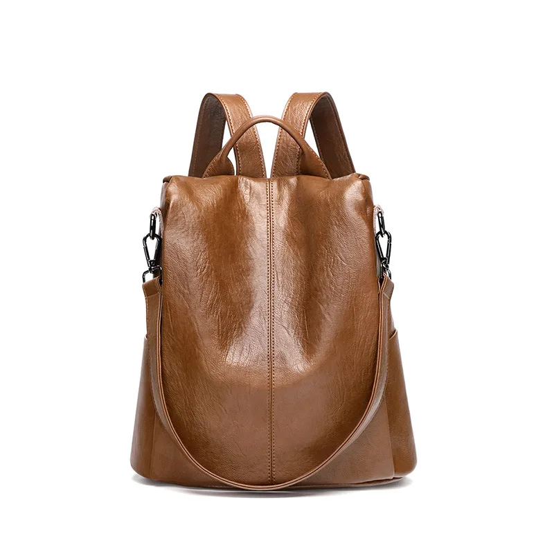 Женский рюкзак mochila feminina повседневный многофункциональный женский кожаная