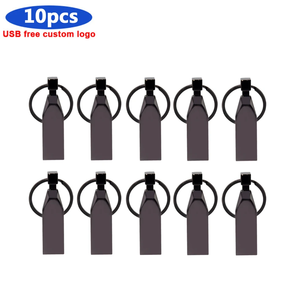 

10pcs/lot Metal Waterproof Usb Flash Drive 32GB 64GB 128G Pendrive 4G 8G 16G Usb Stick 2.0 Flash Memory For photography