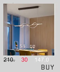 Chandelierrec чердак люстры черный/белый Железный корпус бар гостиная низкие потолки СВЕТОДИОДНЫЙ Потолок люстры светильники