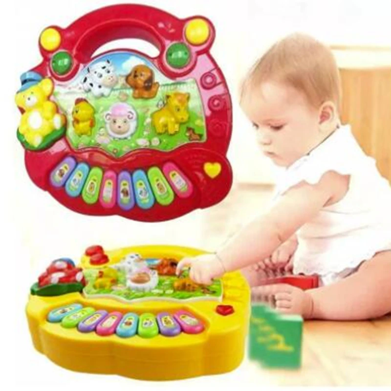 Music Toys Baby Children's Animal Farm Piano Toy Educational Electronic Organ Playing Instrument Recognition Ability | Игрушки и