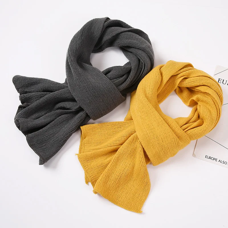 

Fashion Solid Color 2020 Unisex Scarf Winter Hijabs Long Lady Shawls Cashmere Pashmina Hijabs Scarves Wraps Luxury Brand Scarf