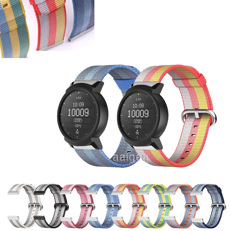 

Тканый нейлоновый ремешок 20 мм, 22 мм, спортивный ремешок для часов Ticwatch 2/Ticwatch E