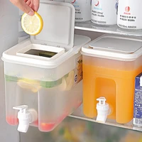 4l water jug with faucet lemon fruit teapot cool water bottle kettle refrigerator drinkware container kitchen drink dispenser