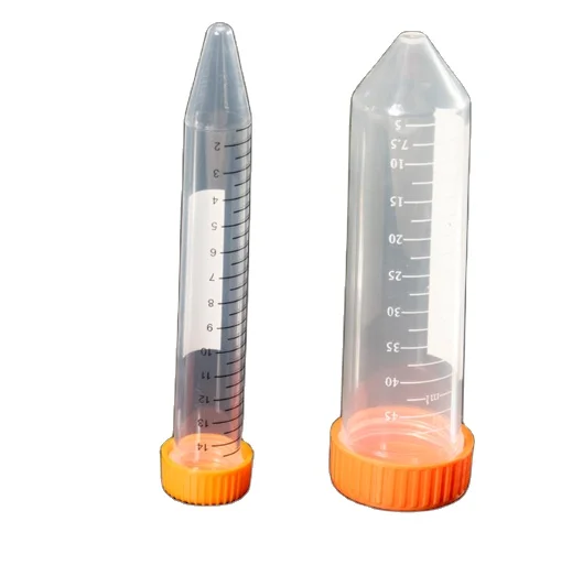 

50ml screw cap, pointed bottom graduated centrifuge tube with printed scale