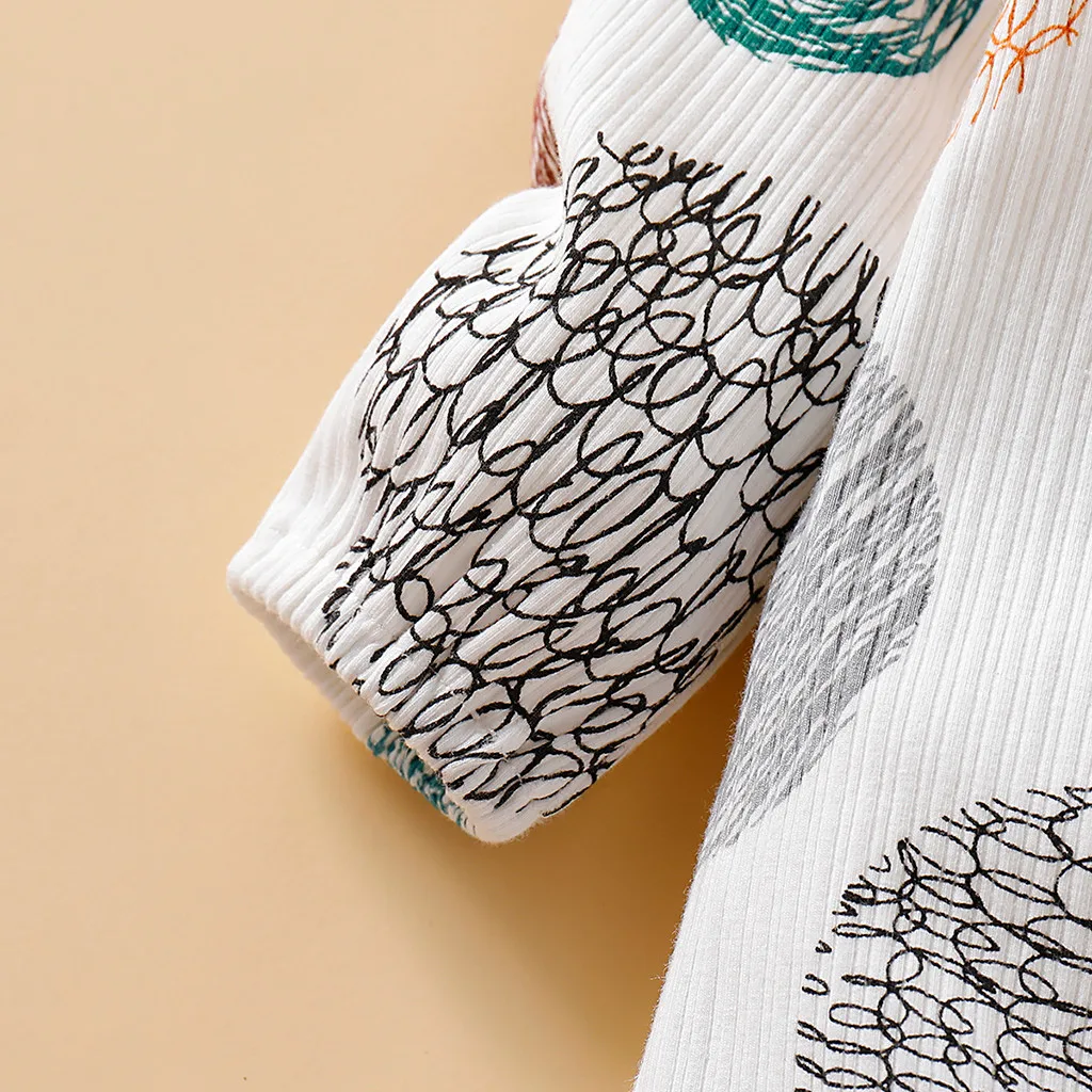 Для маленьких мальчиков и девочек Комбинезон в горошек с длинными рукавами