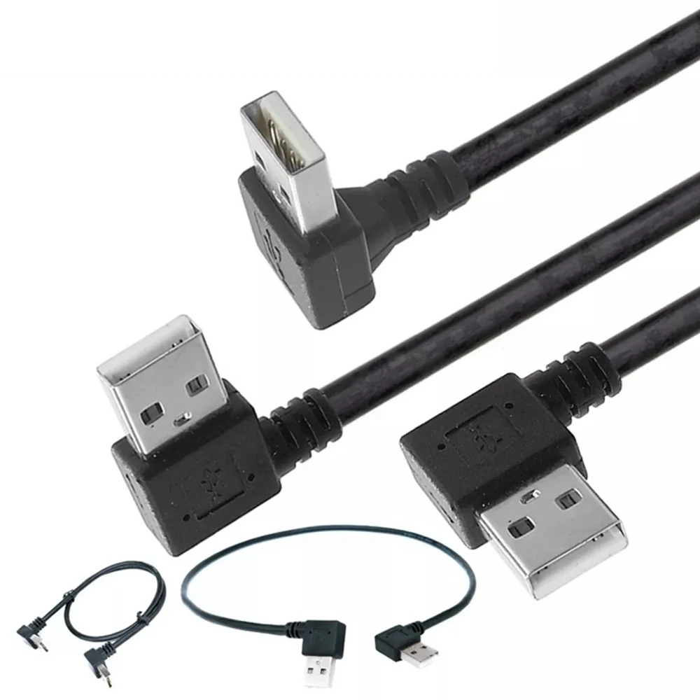 

USB 3. 0 stecker auf Stecker кабель 50 см USB A Stecker auf USB A Stecker 90 grad Links/ultrav/ Up/Unten виниловый адаптер