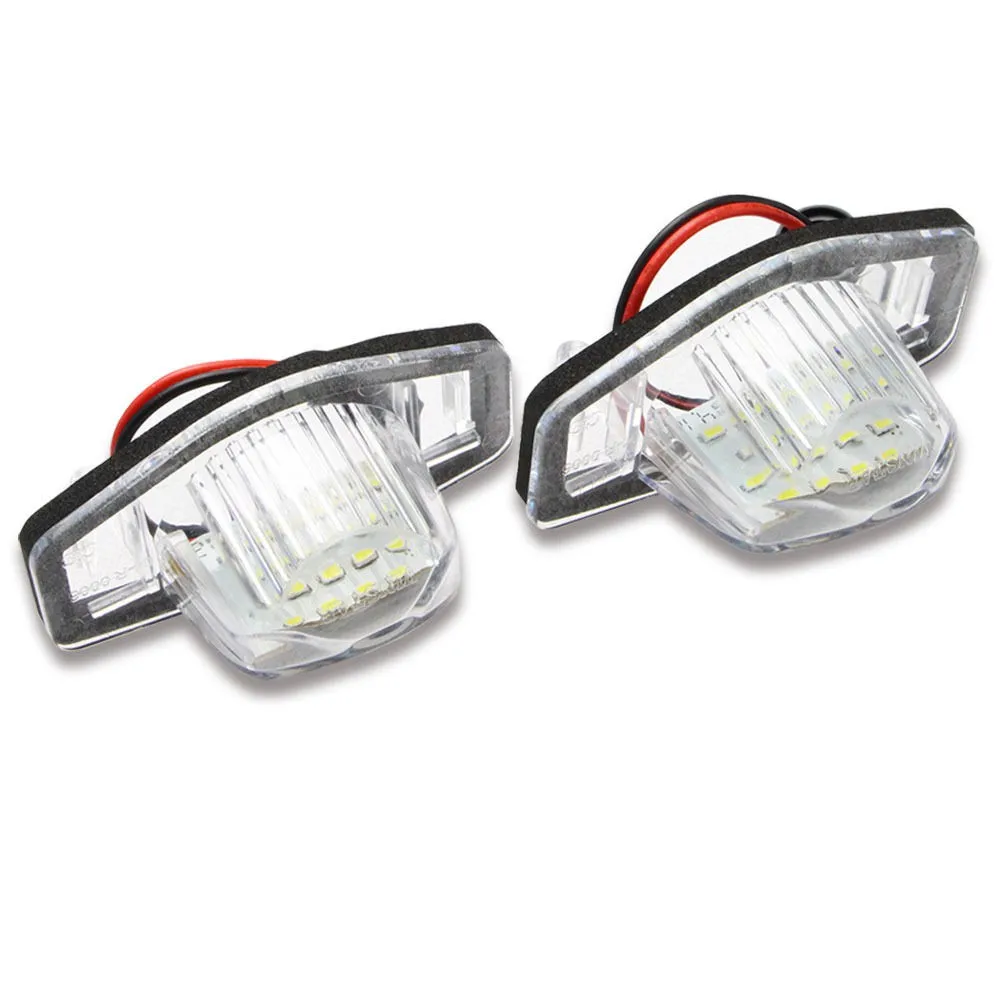

2 Pcs 18 LED License Plate Light Canbus Car Number Lamp Replacement No Error White For Acura MDX RL TL TSX ILX Auto Accessories