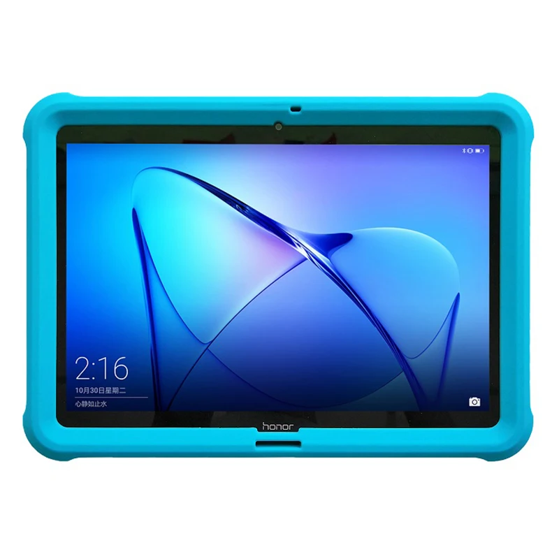 Turquoise MingShore прочный силиконовый защитный чехол для планшета huawei MediaPad T3 10 AGS-L09 AGS-W09 9," Детский противоударный чехол - Цвет: Turquoise