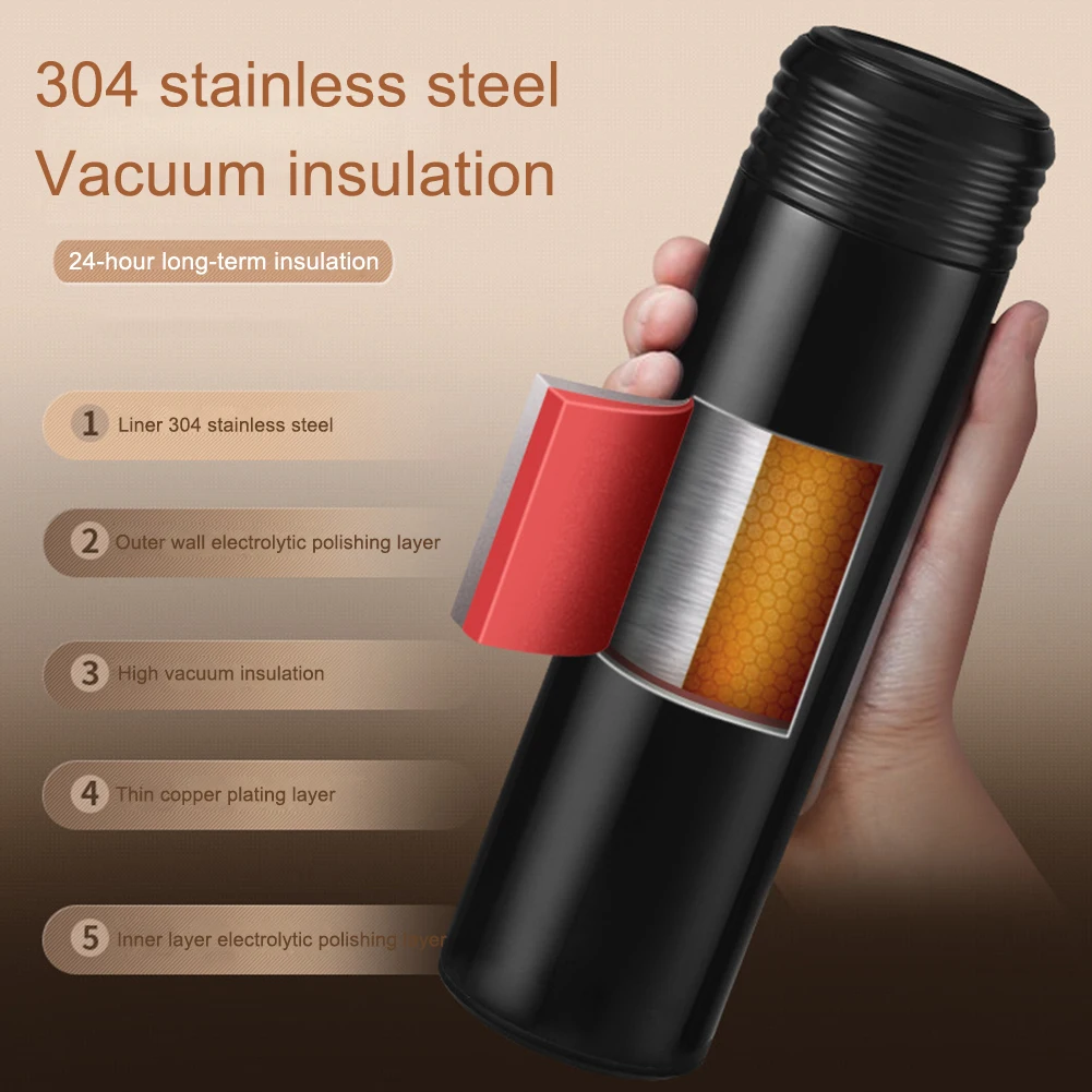 Термосы в деловом стиле чашка из нержавеющей стали портативная