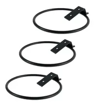 3 Pcs Plant Holder Ring Flower Pot Holder Wall Mounted Metal Planter Shelf Home Decor Hangers Outdoor Decorative 4/6 Inch