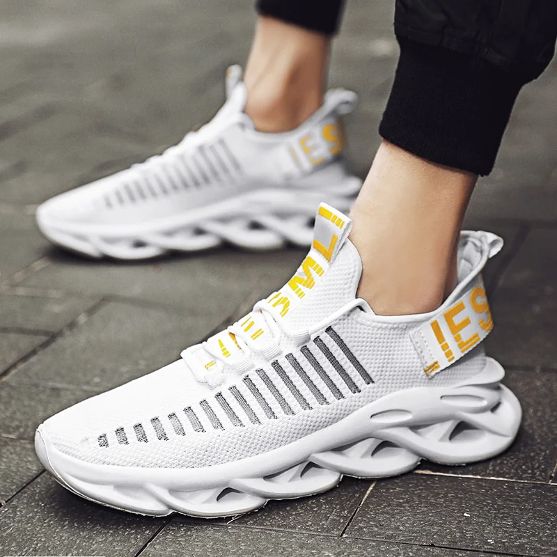 

2021 Men Sports Shoes Mesh White Sneakers Light Breathable Comfortable Casual Shoes for Men Running Walking Sneaker