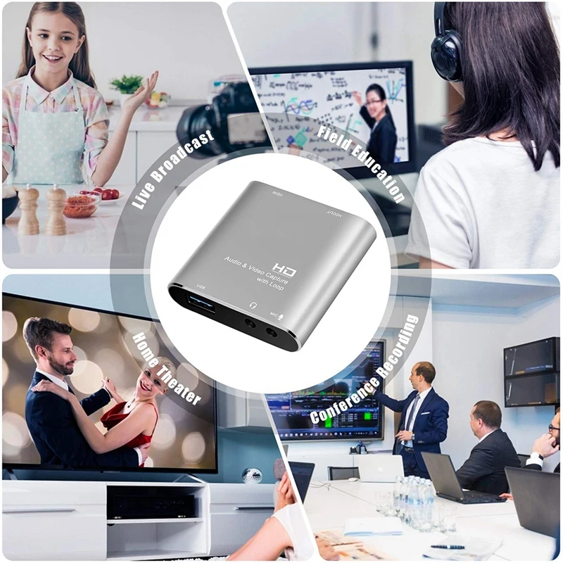 Карта захвата аудио-и видеосъемки 4K устройство видео HDMI USB 3 0 Full HD 1080P для записи
