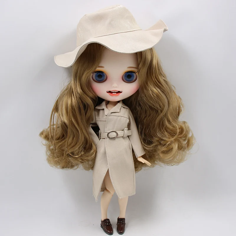 Одежда для кукол DBS Blyth трехцветный плащ с верхней шапкой костюм 1/6 года шарнирное