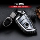 2019 Новый чехол для ключей из углеродного волокна, силикагель, чехол для BMW X1 X3 X4 X5 X6 F15 1 2 5 7 серии 218i F48 540 740 2016, брелок для ключей
