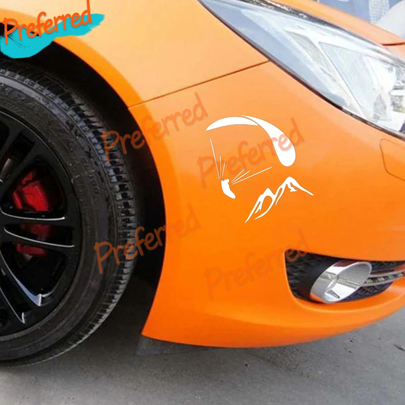 Качественная забавная наклейка на машину с принтом параплана Виниловая