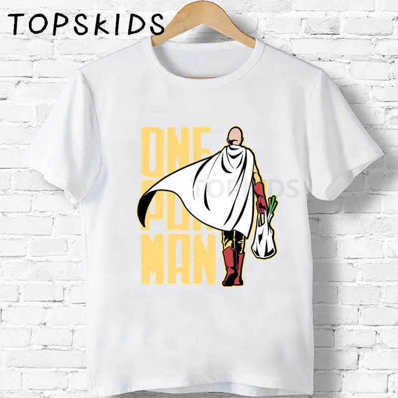 2020 футболка для мальчиков с героями Аниме One Punch Man Сайтама оппай детские футболки