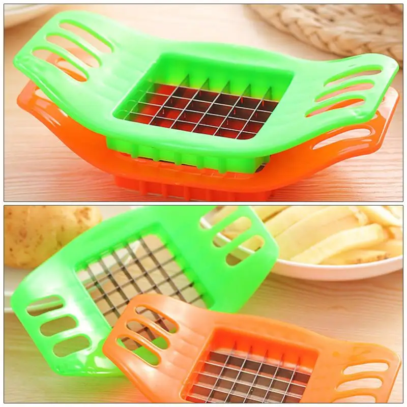 Hot Sale Potato Chip Cutter Stainless Steel Vegetable French Fry Chopper Chips Making Tool Kitchen Gadgets Accessories | Дом и сад