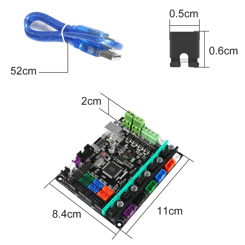 Плата PCB с интегрированным управлением для MKS Gen L V1.0 плата Reprap Ramps 1 4 поддержка TMC2209