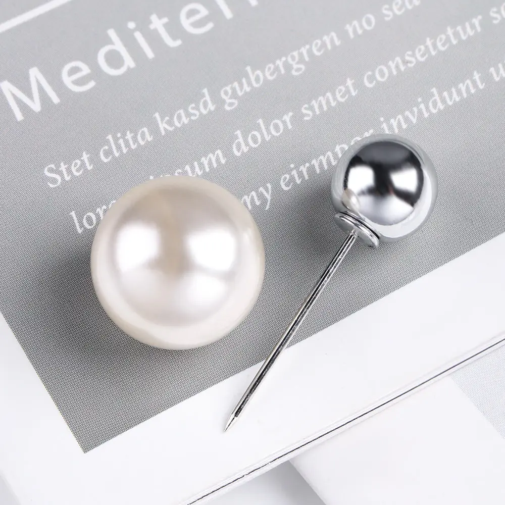 Простая брошь с искусственным жемчугом разнообразные стили имитирующие жемчуг