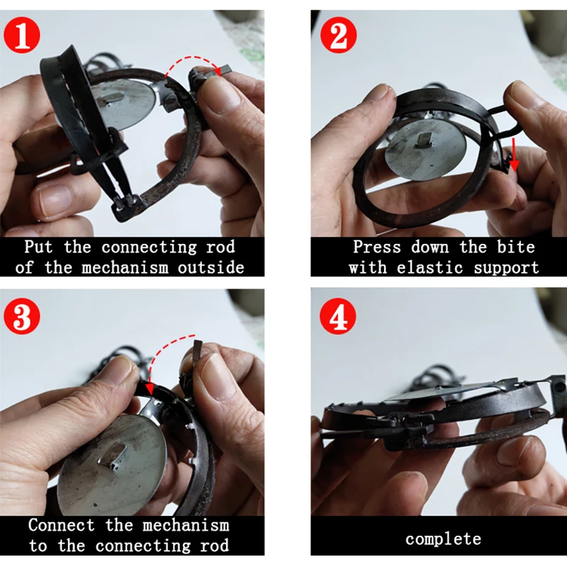 Напольная ловушка для мыши многоразовый зажим железный прочный круглый земли