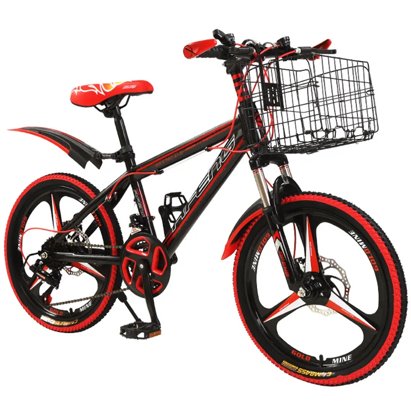 Mountain bike shock absorber 20 inch disc brake 21 speed student car children bicycle mountain road | Спорт и развлечения