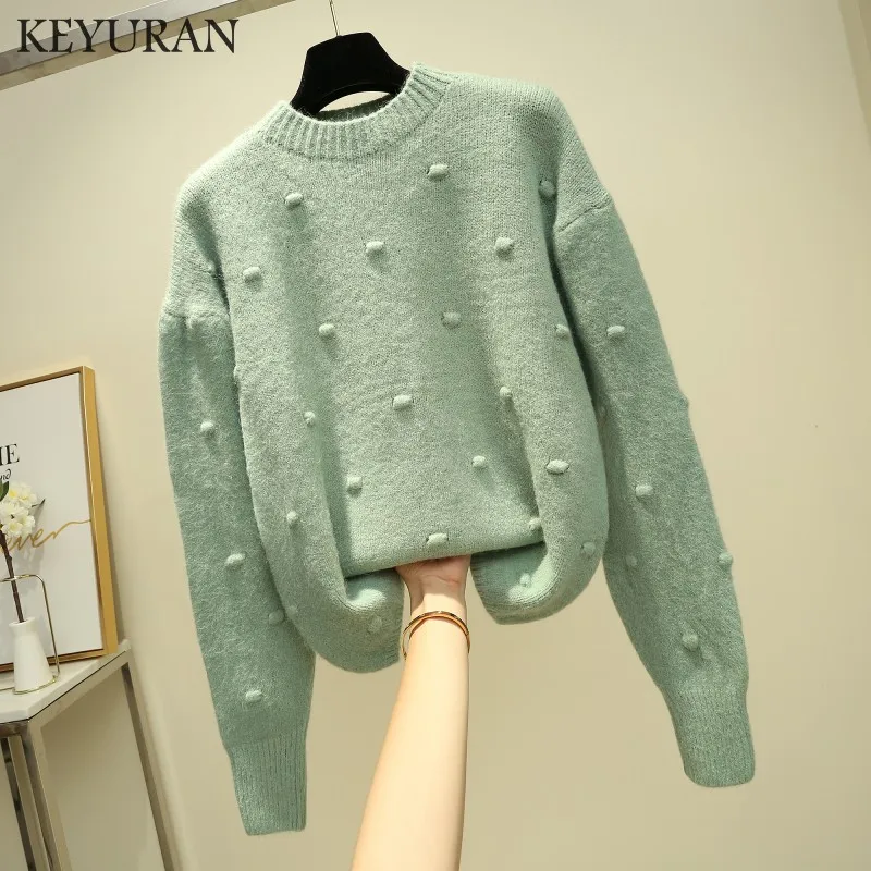 Супер теплый кашемировый мягкий мех флис o-образным вырезом трикотажные свитера