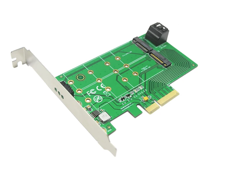 

SSD Adatper PCIe x 4 to NGFF(PCIe) SSD+SATA to 2 x NGFF(SATA) Convert Card M.2 B Key + M.2 M Key