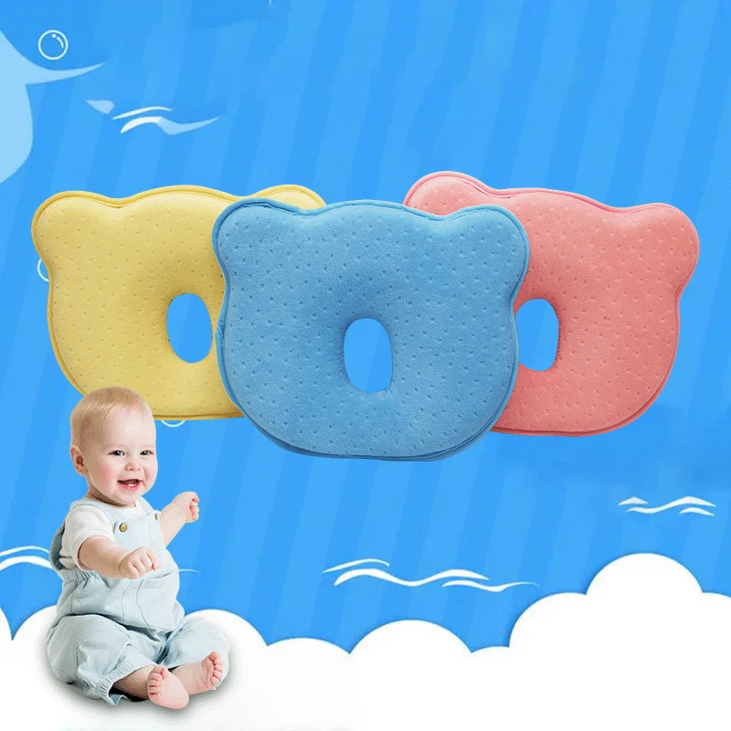

Детские Memory Foam Head Ортопедическая подушка Предотвращение плоской головкой шеи поддержки «дышащая» подушка для детского кормления, постельн...