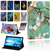 butterfly print case for lenovo smart tab p10 10 1p10 lte 10 1 tablet case leather adjustable stand cover tablet accessories