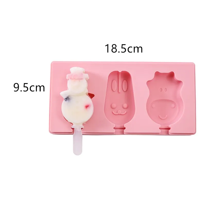

Silicone Popsicle Icecream Mold Popsicle Holder Kichen Accessories Covered Handmade DIY Cartoon Popsicle Mold