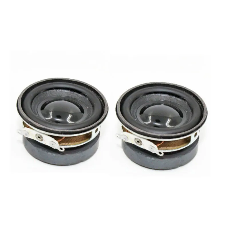 

SOTAMIA 2Pcs 40mm Audio Portable Full Range Speakers 4 Ohm 3W DIY Music Power Sound Mini Speaker PU Side Black Cap Loudspeaker