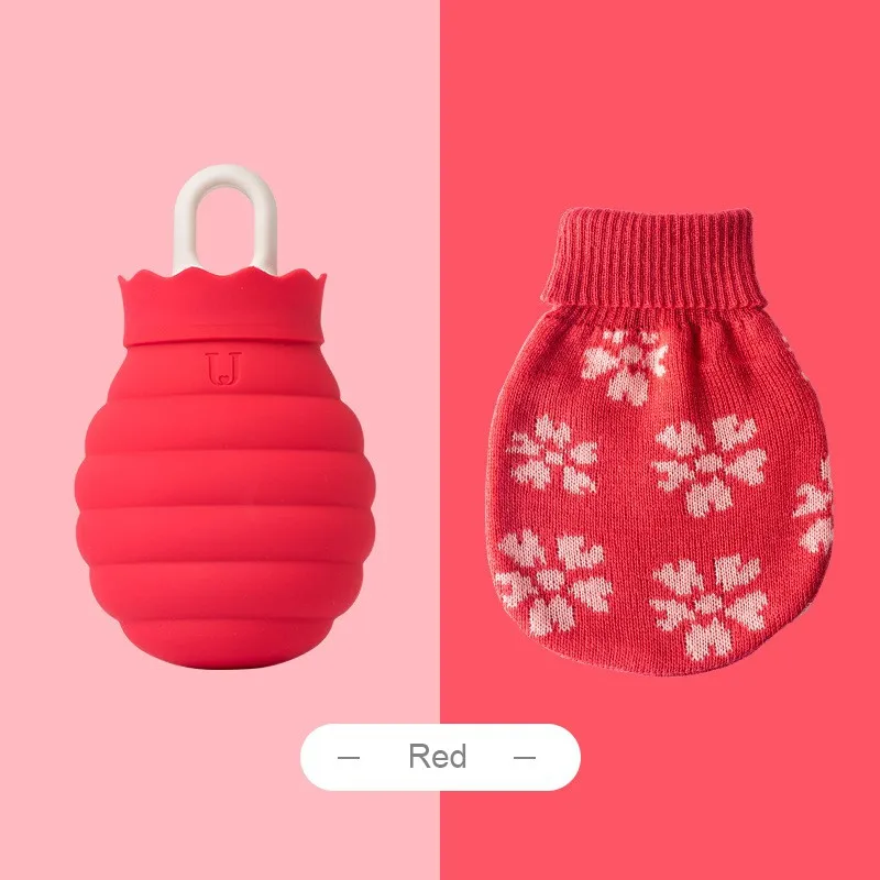 Hot Water Pouch Microwave Heating Silicone Bottle Knit Cover Living Winter Hand Warm Portable Bag for Children | Бытовая техника
