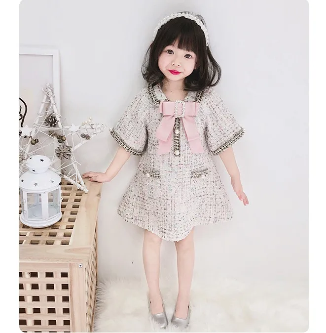 Платья для мамы и дочки в японском стиле весенне осеннее шерстяное платье