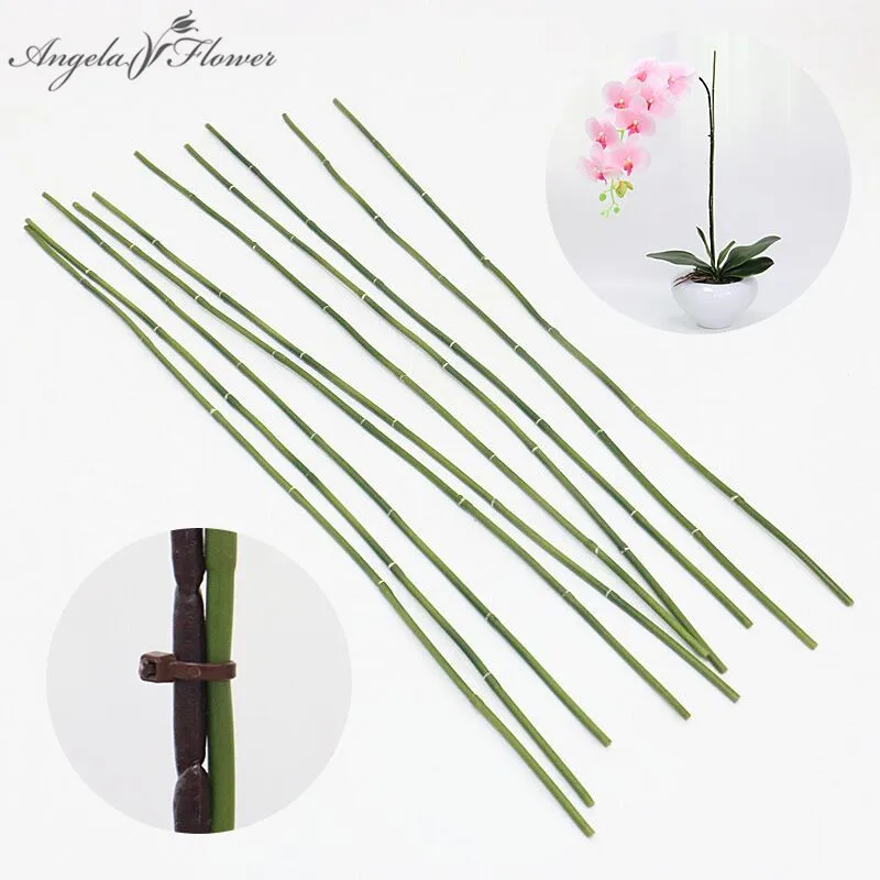 60 см пластик свободный изгиб бамбуковый стержень для искусственного фаленопсис