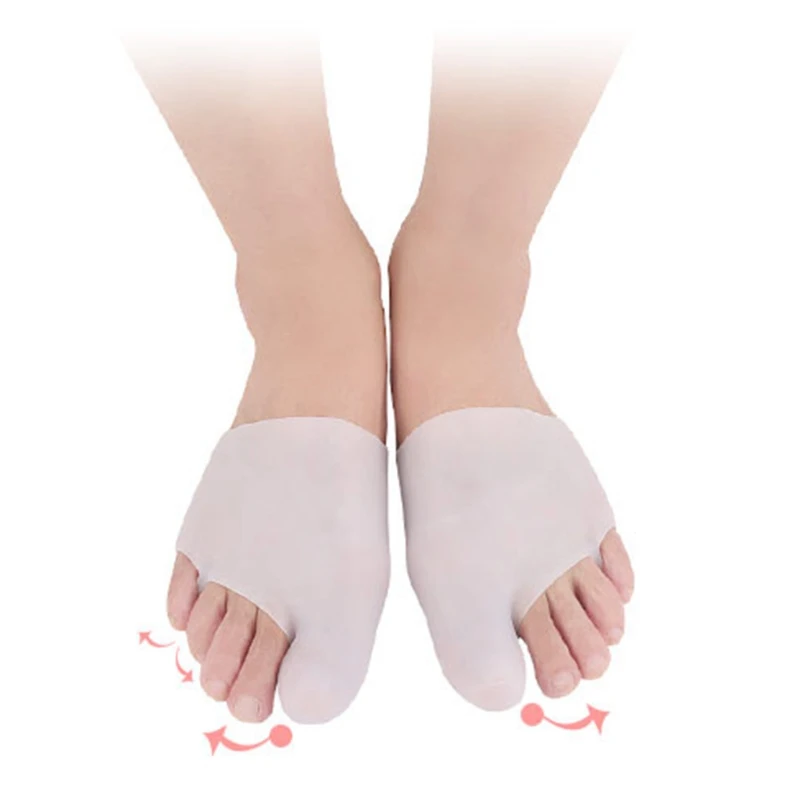 

1Pair Silicone Insoles Hallux Valgus Separator Plantar Bunion Toe Corrector Soft
