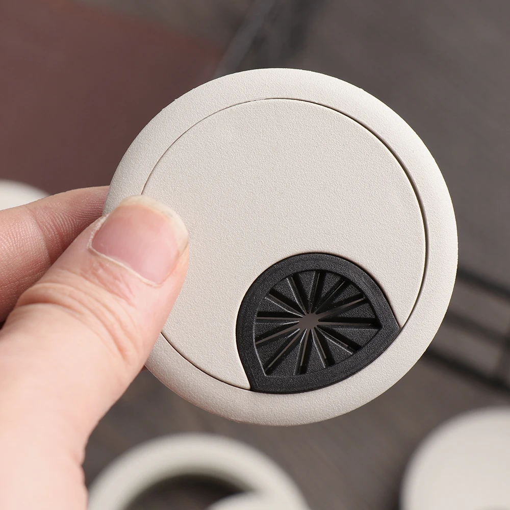 Круглая Коробка 50/53/60 мм пластиковая втулка для компьютерного стола крышки с