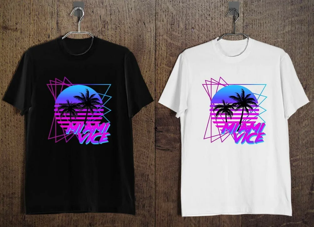 Новая мужская футболка в стиле ретро для ТВ-шоу 80-х с логотипом полиция