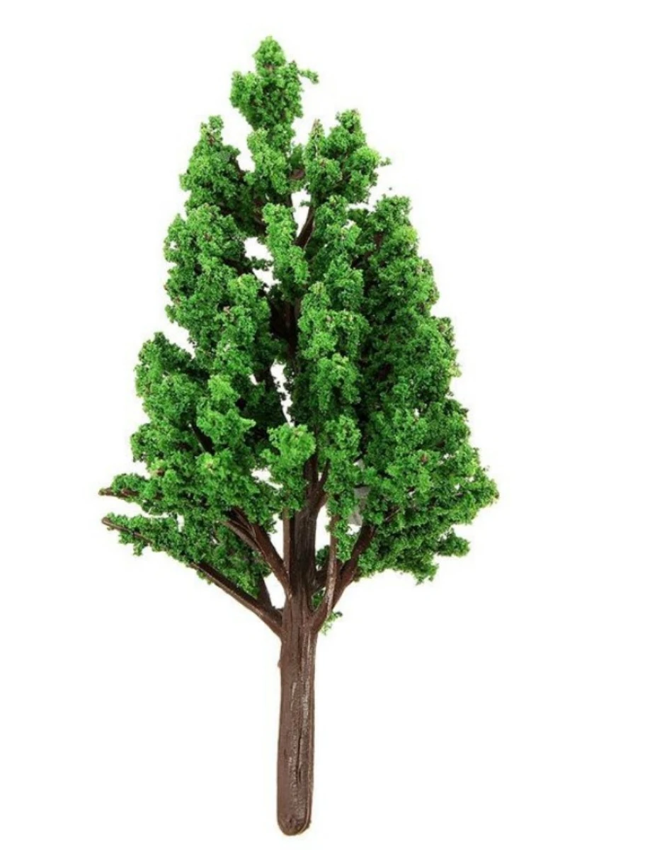 20 штук 4cm6cm 8 см 10 12 14 Пластик масштабные модели деревьев игрушечная железная